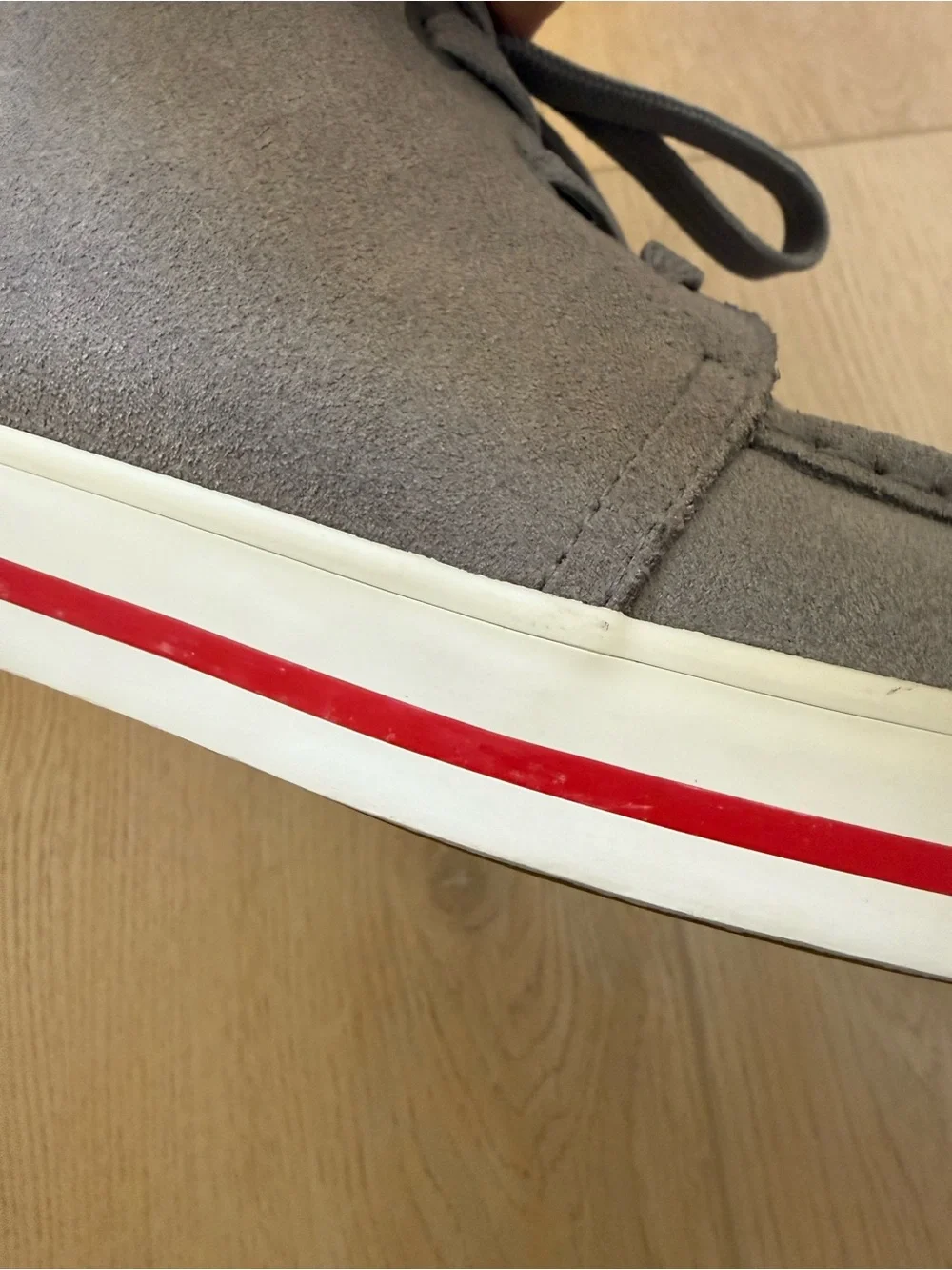 Stussy Men's Suede Casual Lace-Up Chukka Shoes Boots in Gray Size 8